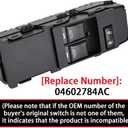 Power Window Switch Fits for Dodge Challenger 2008-2014,Driver Side Control Door vidrios Master Switch OEM 04602784AC