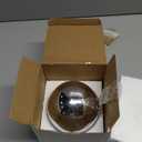 Mercury Glass Ball Lamp with Timer, Silver Cordless Glass Orb Christmas Decor Globe Led Table Light, Modern Light Up Battery Operated Sphere Night Light for Home Bedroom Indoor Decor, Small (4.8 Inch without Timer)