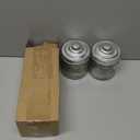 Classic Glass Storage Jars with Lids Set of 2