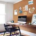 Cork Board Roll 48" x 36", 1/4" Thick Non-Adhesive Decorative Large Corkboard Bulletin Board Sheet for Walls/Office, ZHIDIAN 4' x 3' Premium Frameless Natural Cork Board for DIY Projects