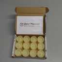 Homemory 12-Pack Flameless LED Tea Lights Candles Battery Operated, 200+Hour Fake Electric Candles TeaLights for Votive, Aniversary, Wedding Centerpiece Table Decor, Funeral, Halloween, Christmas (Warm White Glow  Ivory Body)