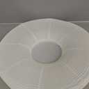 White Doughnut Lampshade(16.93inch/43cm) Cotton Paper Lampshade,Japanese-style Simple Foldable ceiling light, Suitable for Indoor Bedroom, Living Room and Room Decoration