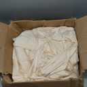 30x10ft Wrinkle Free Backdrop Curtain for Parties Soft Fabric Drapes Wedding Cream Curtain Backdrop for Birthday Party Decorations Background for Photography 5x10ft,6 Panels