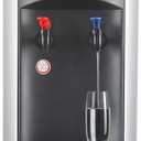 Frigidaire Water Cooler Dispenser, Top Load Water Cooler for Home, Garage, Dorm, RV & Cottage, Hot & Cold Water Dispenser for 3 and 5 Gallon Bottles, Stainless Steel