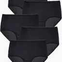 Black Underwears 5 Pairs, XXL