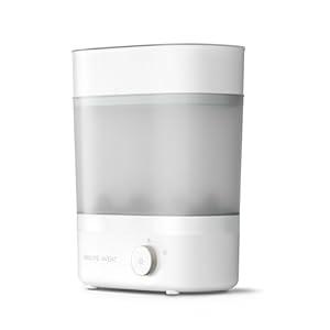  Philips Avent Baby Bottle Sterilizer and Dryer Premium, Removes 99,9% of Bacteria, Chemicals Free, Capacity 6 Bottles/Teats/Accessories, Modular Space Saving Design, Model SCF293