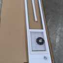 Ideal Pet Products Aluminum Pet Patio Door, Adjustable Height 77-5/8" to 80-3/8", 10-1/2" x 15" Flap Size, White