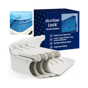 The Original USA Patented ZlumberLock – Secure Sheet Holder with Heavy-Duty Mattress Straps – No More Loose Bedding, Universal Fit, Easy One-Time Installation