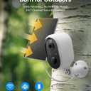 Aurumbach Solar Security Camera Outdoor Wireless 2 Pack, 2K Color Night Vision, Battery Powered PIR Motion Detection,2.4GHz WiFi Cameras for Home Surveillance, Light and Sound Alarm, 2-Way Audio