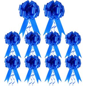 Pull Bows for Gifts Basket for Valentine's Day Small Pull Ribbon Bows Wrapping Ribbons and Bows A10-30pcs-Deep Blue