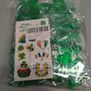 163Pcs St. Patrick's Day Accessories Party Favor Set, Tattoo Stickers, Necklaces, Bracelets, Shamrock Glasses, lucky Coins for Irish Party Supplies