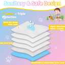 Reusable Dog Diapers Female 3 Pack Washable Premium Highly Absorbent Doggie Diapers, Flexible Puppy Diapers, Durable Leak-Proof Dog Diapers for Period Heat Incontinence Puppy Training, XS