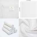 GOLD TEXTILES 48 Pack Economy White Washcloths Set (12x12 inches) - Cotton Blend Commercial Grade Cleaning Rags, Quick Drying & Soft Face Cloths, Fingertip Towels for Bathroom, Spa, Gym, and Kitchen