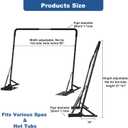 TOCRETOARE Hot Tub Cover Lifter, Spa Cover Lift Bar with Hydraulic Rods, Hot Tub Cover Lift Removal System Height 31-41 Inch Adjustable, Fit for Most Spa Hot Tubs