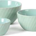 Martha Stewart Eagleson 3 Piece (3, 4, & 5) Round Prep Mixing Bowl Set  Martha Blue
