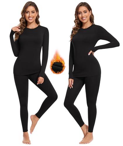 BESTENA Thermal Underwear for Women Base Layer Cold Weather Thermal Set Long Johns Women Thermal Set