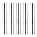 Staircase Iron Balusters Stair Parts 1/2" Square Metal Balusters - Hollow Single Twist Staircase Spindles (Box of 15) ASN002