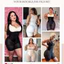 FeelinGirl Fajas Colombianas Moldeadoras Butt Lifting Shapewear Tummy Control Postpartum Faja Body Shaper with Zipper Crotch (Black, XXL)