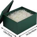 1Pcs Green Extra Large gift box with lids 16.5138 Inches gift boxes for presents,Birthday Box (include Ribbon, Paper Shred Filler Gift Card & Envelopes)