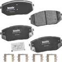 Bendix Priority1 CFC2398 Ceramic Front Brake Pads for Hyundai Ioniq 5 2023-2022, Tucson 2022, Kia EV6 2023-2022, Sportage 2023-2021