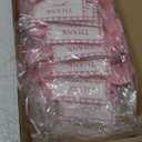 12 Pack Coquette Pink Bow Party Favors with Thank You Card Coquette Party Favors Satin Hair Bows Gift for Bachelorette Wedding Bridal Baby Shower Guests