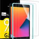 NEW'C 2 Pack Designed for iPad 9(2021)/iPad 8(2020)/iPad 7(2019) 10.2 Inch, 9th/8th/7th Generation, Screen Protector Film - Installation Frame Included (Transparent)