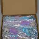 Honoson 24 Pcs Glitter Star Magic Wand Princess Wand Fairy Angel Star Stick with Ribbon for Girl Kid Birthday Wedding Princess Dress up Role Play Party Supply Favor, Pink Purple Gold Blue