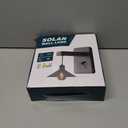 Solar Wall Lights Outdoor Waterproof: LED Wall Sconce Fixture for Backyard Patio Deck Porch - Solar Powered Dusk to Dawn Farmhouse Lighting for Garden Fence Decor (Grey) (Gray)