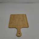Bamboo Cutting Board,Meat Chopping Boards,Pizza Peel Paddle with Handle for Homemade Baking Pizza Bread Cake Fruit Vegetables (Large square -Board)