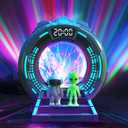 Northern Galaxy Light Projector with Plasma Ball ,Remote Control LED Night Light Aurora Portal Projector with Bluetooth Speaker, White Noise, Timer - for Bedroom ,Kids Room Gifts for Christmas
