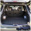 PWY Cargo Mat & Backrest Mat for Subaru Forester 2025-2026 (Not Fit Hybrid & Wilderness), All Weather TPE Custom Fit Easy Clean Trunk Mat for Forester 2025 2026 Car Cagro Liners,Black