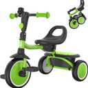 besrey Kids Tricycles Age 18 Month to 5 Years, Toddler Tricycle Kids Trikes Tricycle, Gift Toddler Tricycles for 2-5 Year Olds, Gift & Toys for Boy & Girl, Trikes for Toddlers, Grass Green, Small