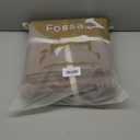 FOSSA Duvet Cover Set 100% Washed Cotton Linen Feel Super Soft Breathable Cozy 3 Pieces Bedding Sets Solid Pale Brown King (King (104"  90"))