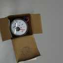 Boat Trim Gauge 52mm (2 Inch) 0-190ohm Trim Tilt Indicator Red Backlight with White Dial Silver Frame