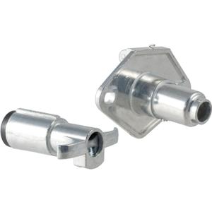CURT 58671 Vehicle-Side and Trailer-Side 4-Pin Round Wiring Harness Connectors