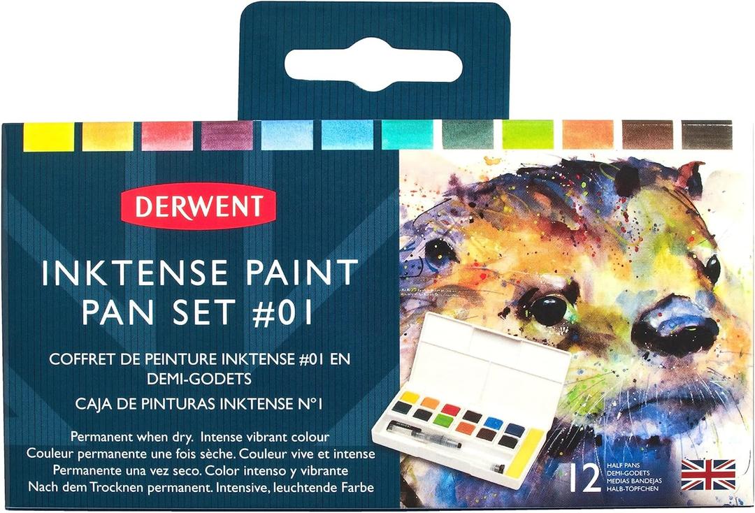 Derwent Inktense Paint 12 Pan Palette #1 Derwent Inktense Paint 12 Pan Palette #1