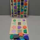 Wooden Puzzles for Toddlers, Kesletney Wooden Alphabet Number Shape Learning Puzzles for Kids, Preschool Educational Toys Gift for Boys Girls Ages 3 4 5 6 Years Old