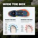 NORTIV 8 Men's Wide Toe Box Trail Running Shoes Cushion Walking Barefoot Tennis Workout Gym Cross Training Shoe Fashion Sneakers Whitney,9.5