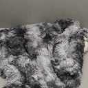 Pavilia Black Fluffy Throw Blanket, Fuzzy Plush Warm Blanket for Couch, Bed, Sofa - Super Soft Thick Faux Fur Sherpa, Tie-Dye, 50x60