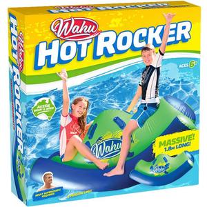 Wahu Inflatable Hot Rocker for 2 People – Durable Pool Float Ride-On with Grip Handles | Fun Inflatable Water Toy for Pool, Lake, Beach | 5.6ft (1.7m) Long | Maximum Weight 242lbs (110kg) | Ages 6+