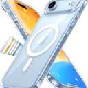 TORRAS Stronger Magnetic Clear for iPhone Air Case 6.5'', Thin Fit for MagSafe, Transparent & Anti Yellowing Slim Case for iPhone 17 Air with Camera Control Button, Drop Tested, Diamond Clear