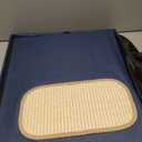 Cat Litter Box Enclosure, Foldable Hidden Litter Box with Mesh Storage Bag, Litter Box Furniture Hidden with Waterproof Inside, Easy Clean, Odor Control, Easy Assembly, 21.6L x 17.7D x 17.7H, Blue