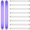 Qualirey 10 Pack Bug Zapper Replacement Light Bulbs 10W for 20W Indoor Bug Zapper, BL T8 F10W 13Inch Light Tube Compatible with Aspectek, Liba, Micnaron, Lulu Home and Other 20W Mosquito Lamp