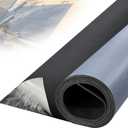 50mil EPDM Waterproofing Membrane for Roof Underlayment 16.5ft X 40in - Self-Adhesive Rubber Roofing Materials Heavy Duty Peel and Seal Roofing Roll for Patio, Rv, Metal Roof (Textured Surface)