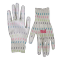 Geo Print Polyester Garden Gloves S/M
