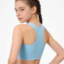 Girls Training Bras, 4-6 Pack Racerback Sports Bra for Teens Age 8-14 Years, Ultra Comfort Soft Everyday Underwear