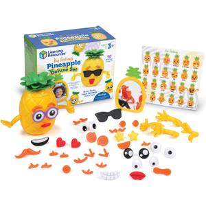 Learning Resources Big Feelings Pineapple Deluxe Set - Fine Motor Toys, Social Emotional Skills Regulation Tools for Kids, Gifts for Boys and Girls, Classroom Must Haves, Occupational Games