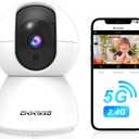 2.4&5GHz WiFi Indoor Security Camera,2K/3MP Camera for Home Security, 355 Pan/Tilt Pet Cam, IR Night Vision Baby Monitor, 2-Way Audio, Motion Tracking, Cloud & SD Card Storage