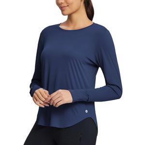 BALEAF Women's Sun Shirts UPF 50+ Long Sleeve Hiking Tops Lightweight Quick Dry UV Protection Outdoor Clothing
 M