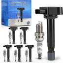 OTO-K Ignition Coil Packs and Iridium Spark Plugs Compatible with Honda Odyssey 1999-2010,Accord 2000-2003/Acura TL 1999-2008,RL 2005-2008,3.2L 3.5L V6,Spark Plugs Coil Packs Replaces#UF242 & 4503